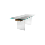 Modern glass dining t