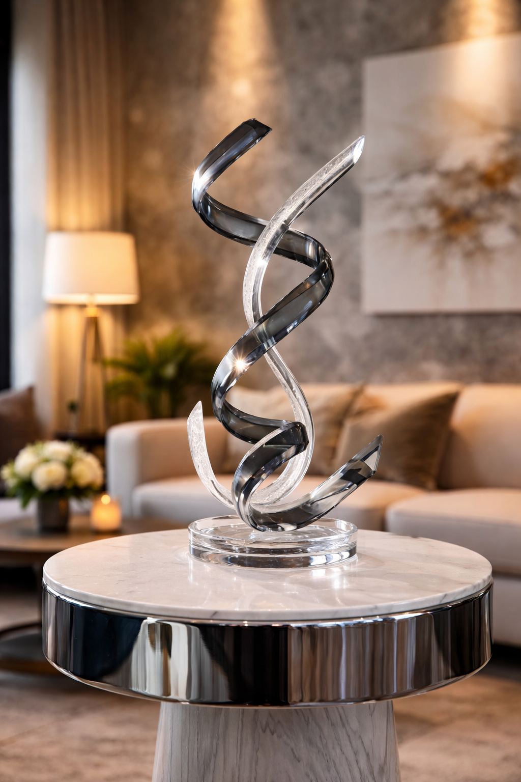 Contemporary acrylic sculpture furniture piece – Gusto Design Collection Contemporary acrylic sculpture furniture piece – Gusto Design Collection