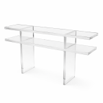 Custom acrylic console table – Gusto Design Collection
