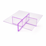Contemporary acrylic coffee table geometric design – Gusto Design Collection